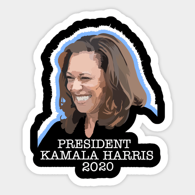 PRESIDENT KAMALA HARRIS 2020 (Ghost Version) Sticker by SignsOfResistance